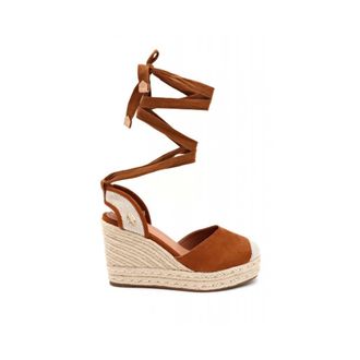 U.S.Polo Association U.s. Polo Assn., Schoenen, Dames, Bruin, 39 EU, Leer, Stefy Wedge Espadrilles