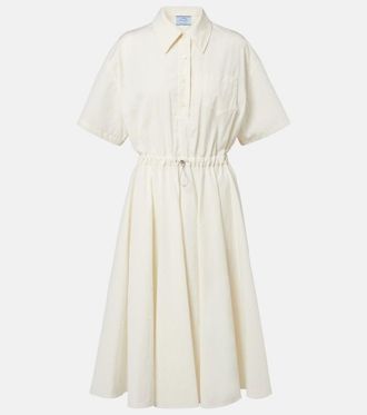 Prada Cotton-blend polo dress
