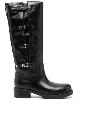 Michael Michael Kors 44 mm Darrington leren laarzen - Zwart