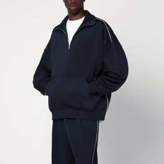 Gucci Felpa blu navy in jersey tecnico