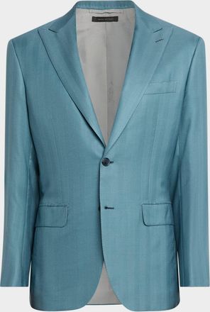 Brioni Men & apos;s Plume Cashmere Single-Breasted Blazer