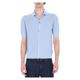 Ballantyne Polo Shirts, male, Blue, Size: XL Polo Shirt