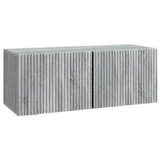 vidaXL Mueble Para Tv De Pared Gris Sonoma 78,5 X 31 X 30 Cm Vidaxl