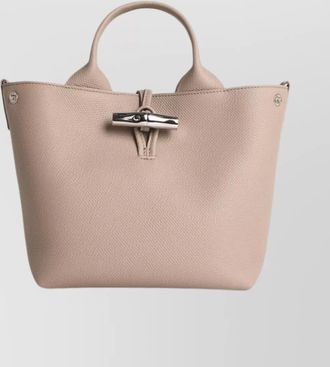 Longchamp le roseau shoulder bag with clay leather handle