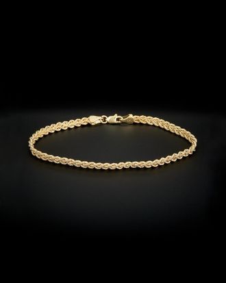 Italian Gold, Inc 14K Italian Gold Double Row Semi-Solid Rope Bracelet