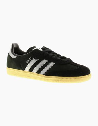adidas Originals Womens Adidas Originals Womens Trainers Samba Og Leather Core Black Silver UK Size - Multi - Size: 3.5