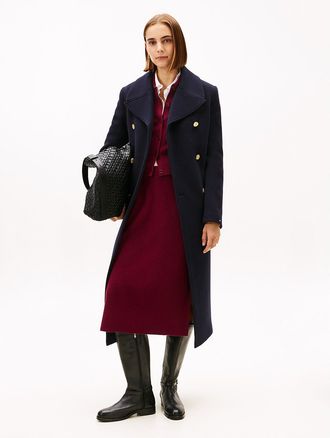 Tommy Hilfiger Womens Lightweight Rib-Knit Midi Skirt - Red - XXL