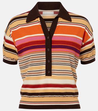 Faithfull The Brand Sable striped polo shirt