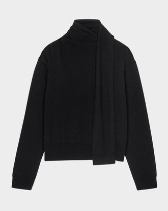 Rails Cortina Wool-Cashmere Scarf Sweater