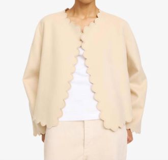 By Malene Birger Vibetta Wool Jacket In Vanilla Cream