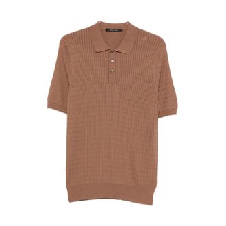 Tagliatore Heren, Tops, Bruin, Maat: 2XL Katoen
