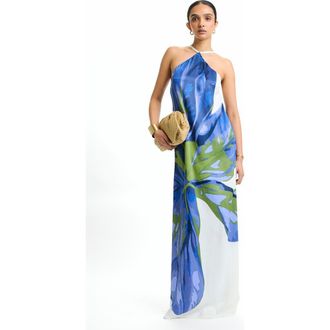 Diarrablu Fsc Viscose Aria Dress Sira in Sira Blu at Nordstrom, Size X-Large