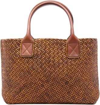 Bottega Veneta Pre-owned Cabat Tote Bag - Dames - Vintage Shopper - Bruin - ONE Size - Leer - Vintage