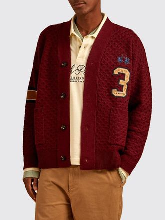 La Martina Cardigan in misto lana con scollo a V, bottoni e tasche a toppa