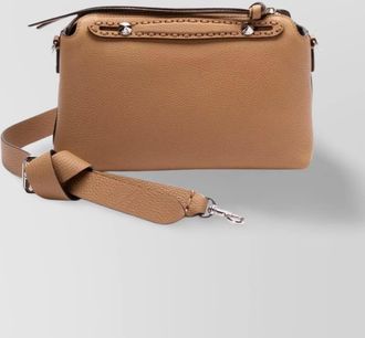 Fendi medium soft leather handbag rectangle shape