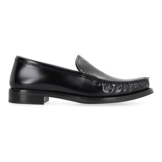 Prada Loafers, female, Black, 5 UK, Brushed Leather Loafers