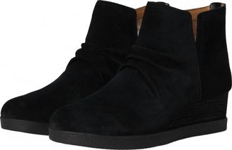 Dansko Womens Stephanie Waterproof Suede Bootie In Black