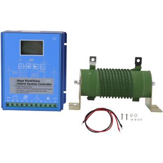 Elle Controlador H&iacute;brido Solar/e&oacute;lico De 12v/24v - Pantalla Lcd - Tecnolog&iacute;a Mppt - Potencia E&oacute;lica De 600w - Para Sistemas De Almacenamiento De Energ&iacute;a