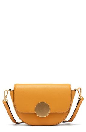 Oryany Lottie Leather Saddle Crossbody Bag in Yellow at Nordstrom