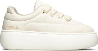 Barracuda Witte Platform Sneakers - Dames - Sneakers - Wit - 36 EU - Schoenen