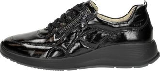 Waldl&auml;ufer Kalea Veterschoenen Laag - Dames - Sneakers - Zwart - 37 1/2 EU - Schoenen