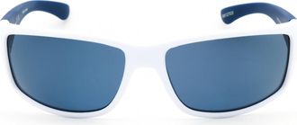 BMW Bmw BS003321M Rectangle Full Rim Sunglasses - White