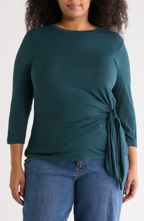 Renee C Side Knot Top in Dark Green at Nordstrom Rack, Size 1 X