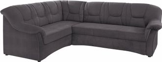 Domo Collection Ecksofa »Sarafina zeitlos und komfortabel, optional mit Federkern, L-Form« wahlweise mit Bettfunktion