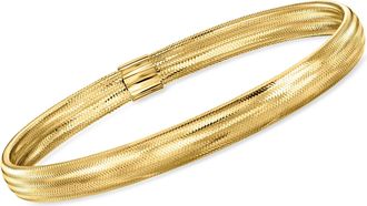 Canaria Canaria Italian 10kt Yellow Gold Mesh Stretch Bangle Bracelet