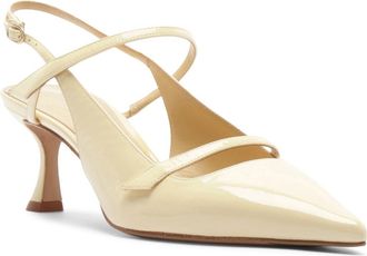 Alexandre Birman Tita Pointed Toe Slingback Pump in Creamy at Nordstrom, Size 10.5
