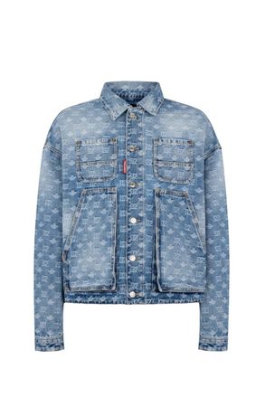 Dsquared2 DENIM UTILITY JACKET Size: 50, colour: BLUE