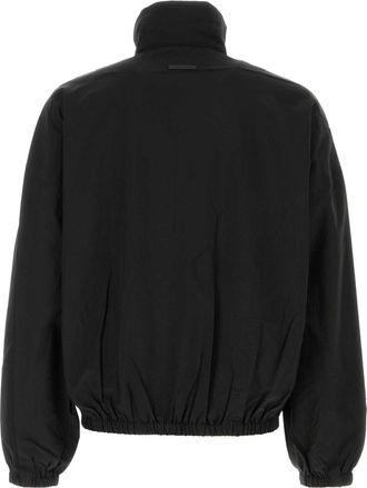 Fear of God Mens Track Bomber Jacket Black Recycled Nylon