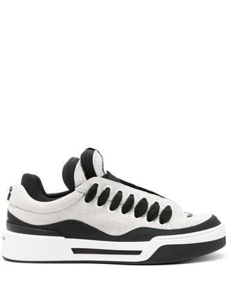Dolce & Gabbana New Roma leren sneakers - Wit