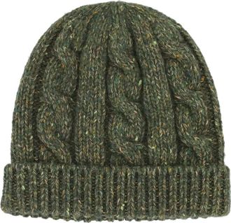Loro Piana Braemar cable-knit beanie hat - Groen