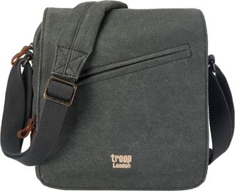 Troop London TRP0238 Classic Canvas Across Body Bag Green