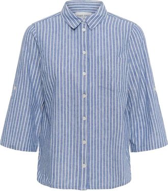 Part Two Cindie PW SH Shirt - Dames - Overhemden - Blauw - M - Katoen - Overhemden