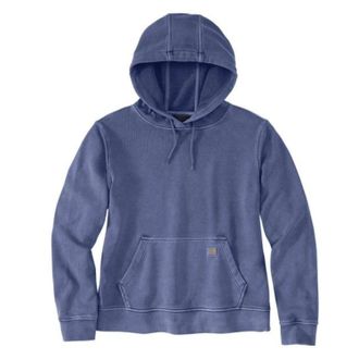 Carhartt Work in Progress Hoodie Womens Lunar Blue French Terry Midweight Relaxed Fit POSH147