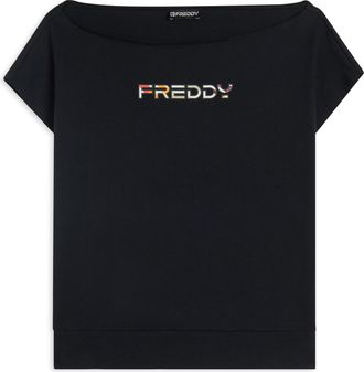 Freddy Felpa Senza Maniche con Scollo Ampio