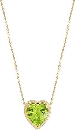 Bony Levy 14K Gold Pendant Necklace in 14Ky Peridot at Nordstrom, Size 18