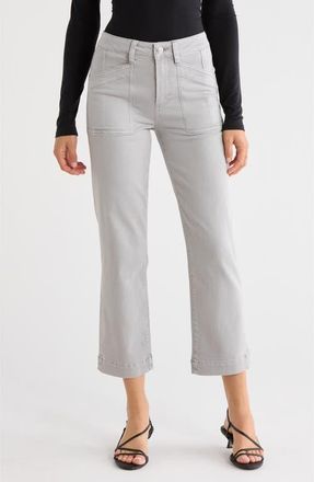 Paige Quincy Ankle Straight Leg Pants in Vintage River Rock at Nordstrom, Size 25