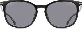 BOSS Boss 1668/F/SK Asian Fit Polarized 807/M9 Mens Sunglasses Black Size 56