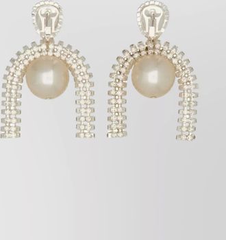 Magda Butrym crystal embellished drop earrings