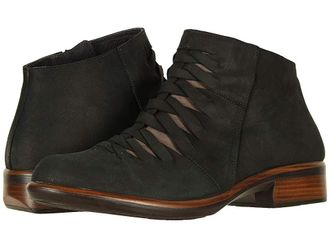 Naot Leveche Womens Boots Black Velvet Nubuck/Shiitake Nubuck : EU 38 (US Womens 7) M