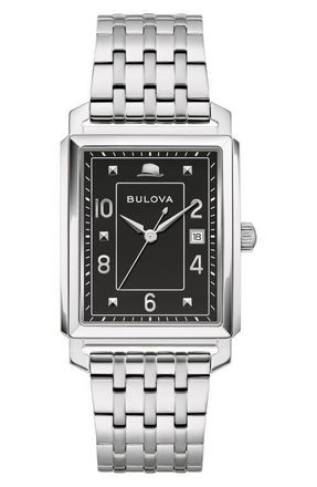 Bulova Bracelet Watch, 39mm x 39mm in Silver-Tone at Nordstrom