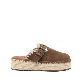 Mou Leren Mules - Dames - Slip ons - Bruin - 40 EU - Leer - Schoenen