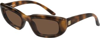 Balenciaga BB0516S 002 Womens Sunglasses Tortoiseshell Size 55