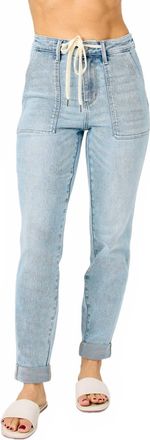 Judy Blue On A Roll Jogger Pants In Light Wash