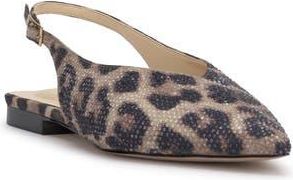 Jessica Simpson Mezzah Slingback Pointed Toe Flat in Safari Combo Clpmst at Nordstrom Rack, Size 5.5