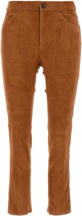 Isabel Marant Isabel Marant, Leather Trousers, female, Brown, Size: 2XS Dorothea Pant
