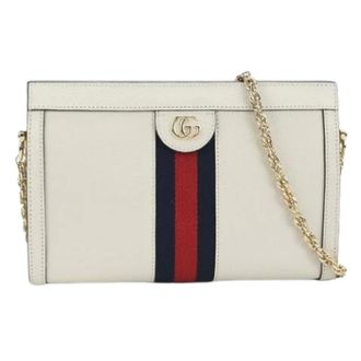 Gucci Pre-owned Cross Body Bags, female, White, Size: ONE SIZE Pre-owned Vintage Shoulder Bag
